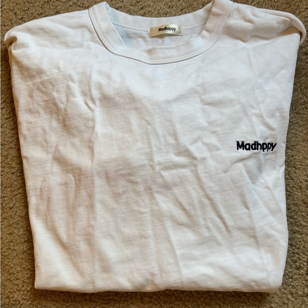 Madhappy Classic White Long Sleeve Tee